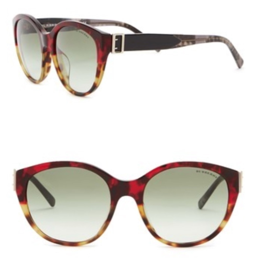 Authentics  Burberry/ Red/ Round Sunglasses - Picture 3 of 3